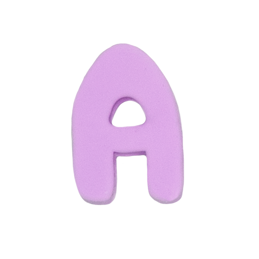 Silicone Dog Charms by Letter/Symbol/Strap Lilac (Pack of 5)