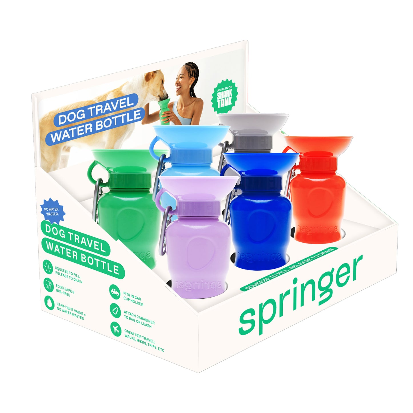 Counter Display for 15ozMini/22oz Classic Dog Travel Bottle
