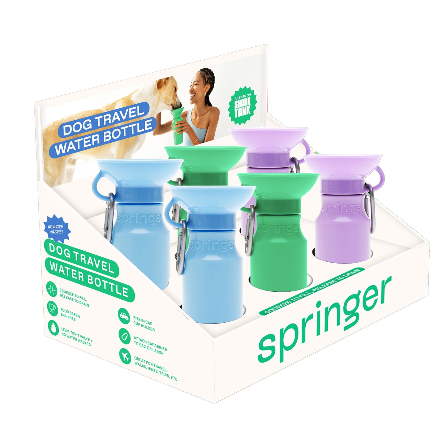 Counter Display for 15ozMini/22oz Classic Dog Travel Bottle