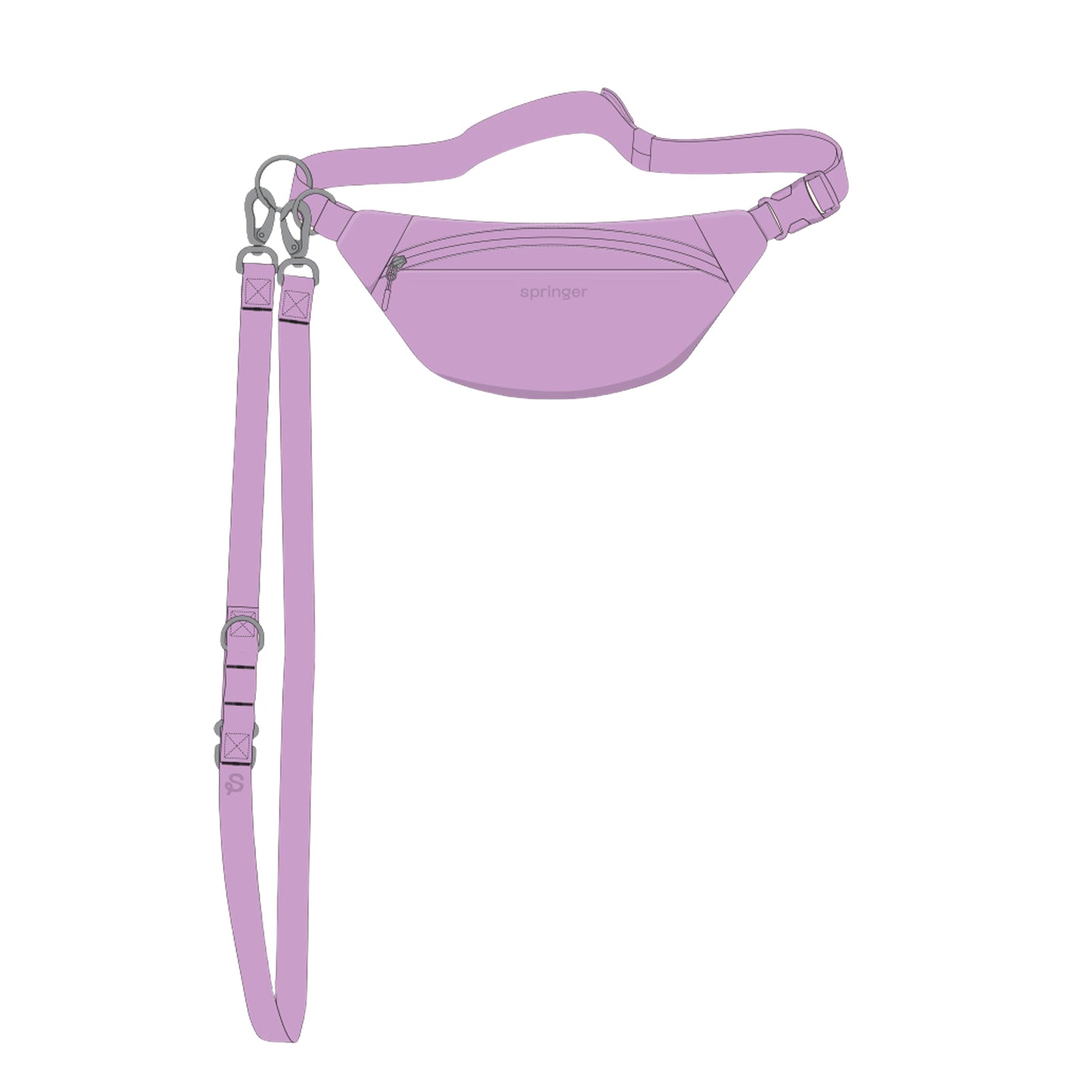 Hands-Free Dog Walking Bag w/ Leash 2025 (Single)