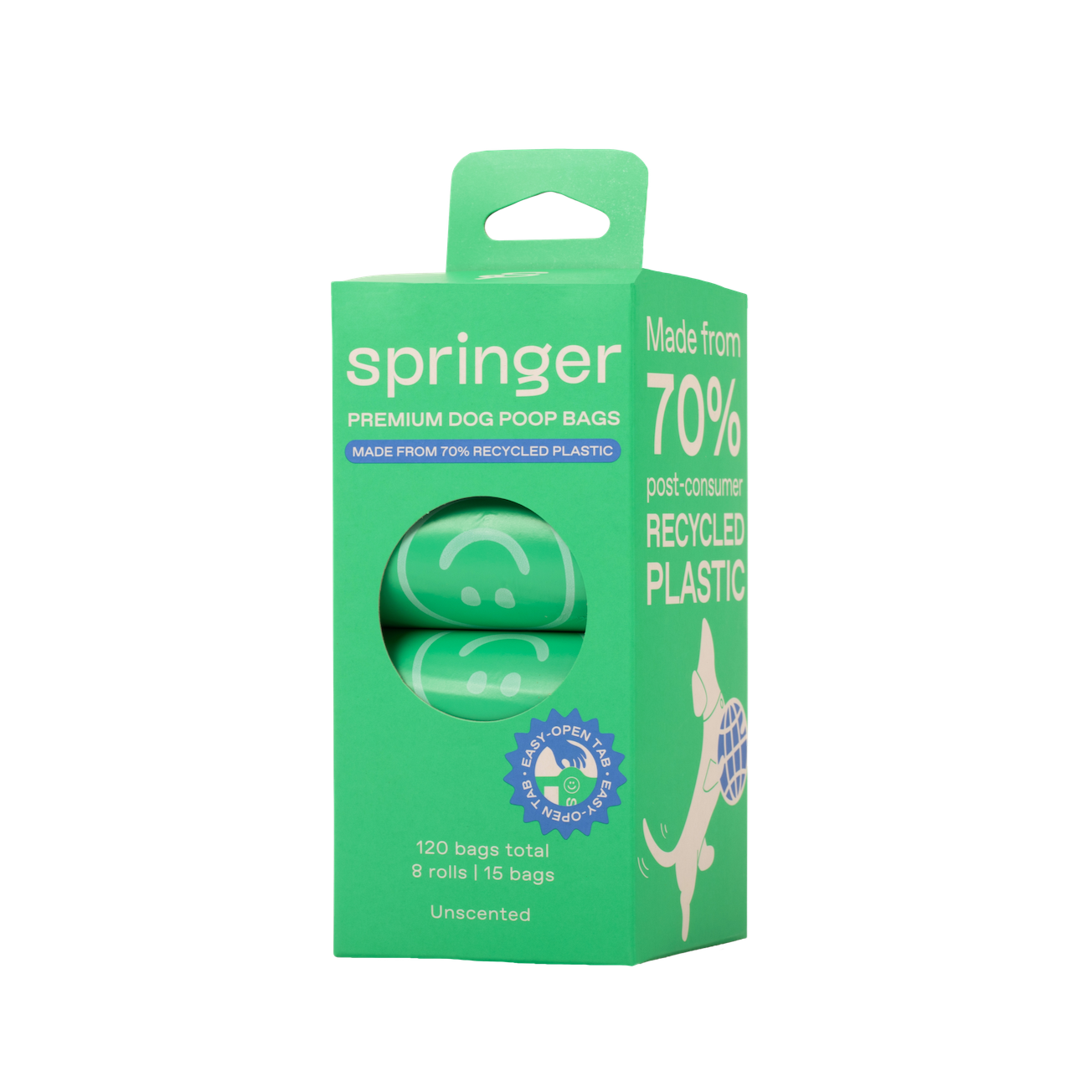 120 Premium Dog Poop Bags | 8 Roll Box (Case of 6)