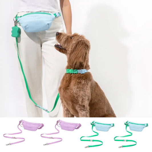 PREORDER - Hands-Free Dog Walking Bag with Leash (4 Pack)