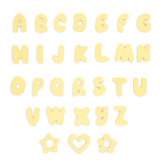 Butter Silicone Dog Charms by Letter/Symbol/Strap (Pack of 5)