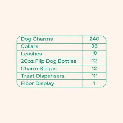 PREORDER Charm Bar Floor Display + Mixed Product Assortment