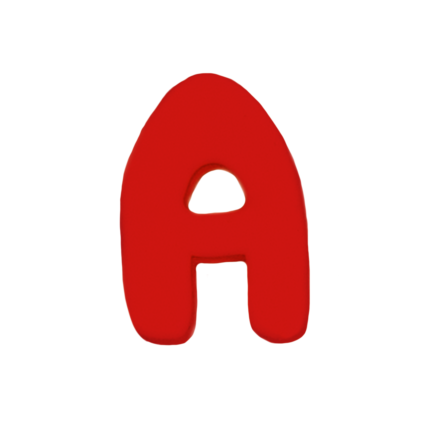 Silicone Dog Charms Cherry Red — Letter A