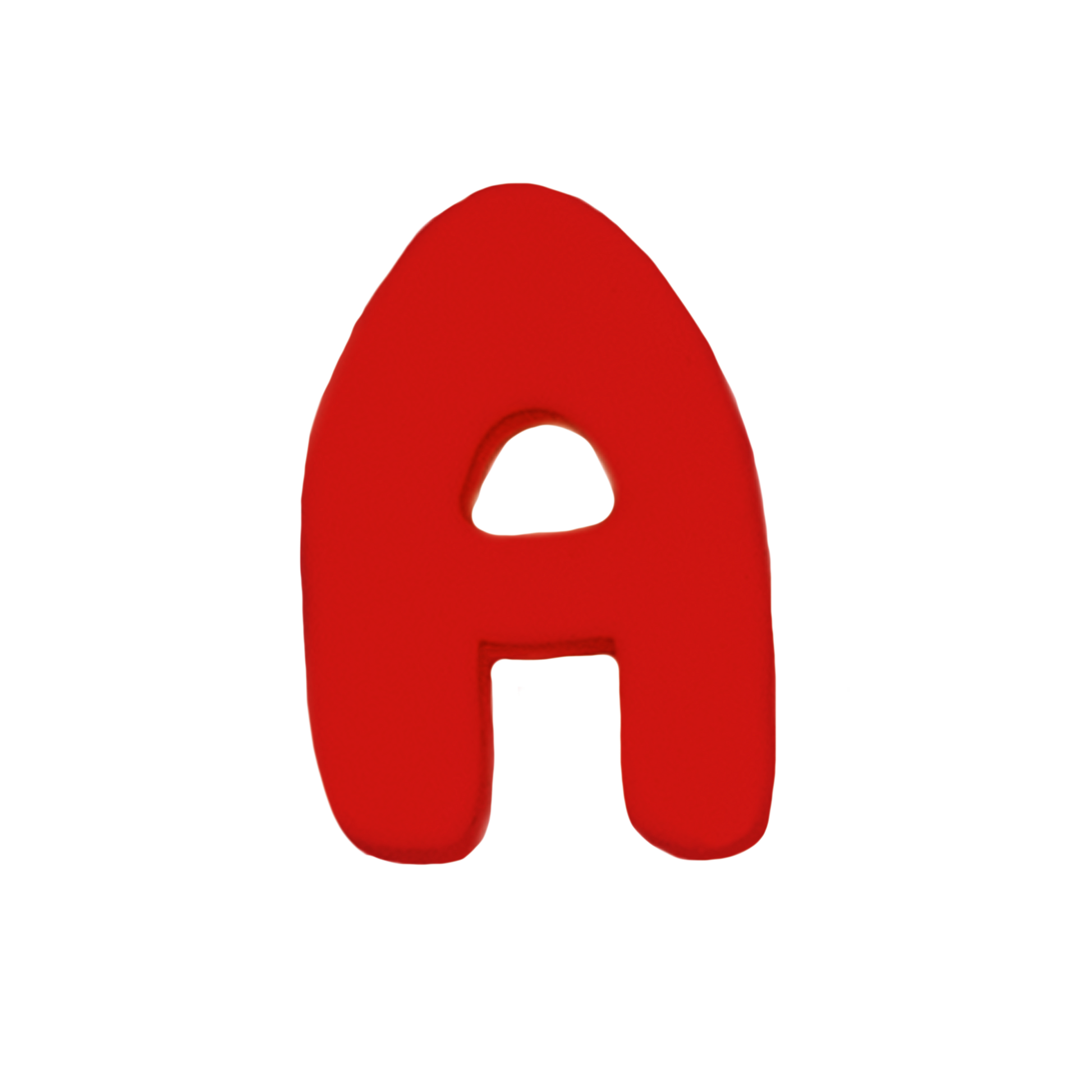 Silicone Dog Charms Cherry Red — Letter A