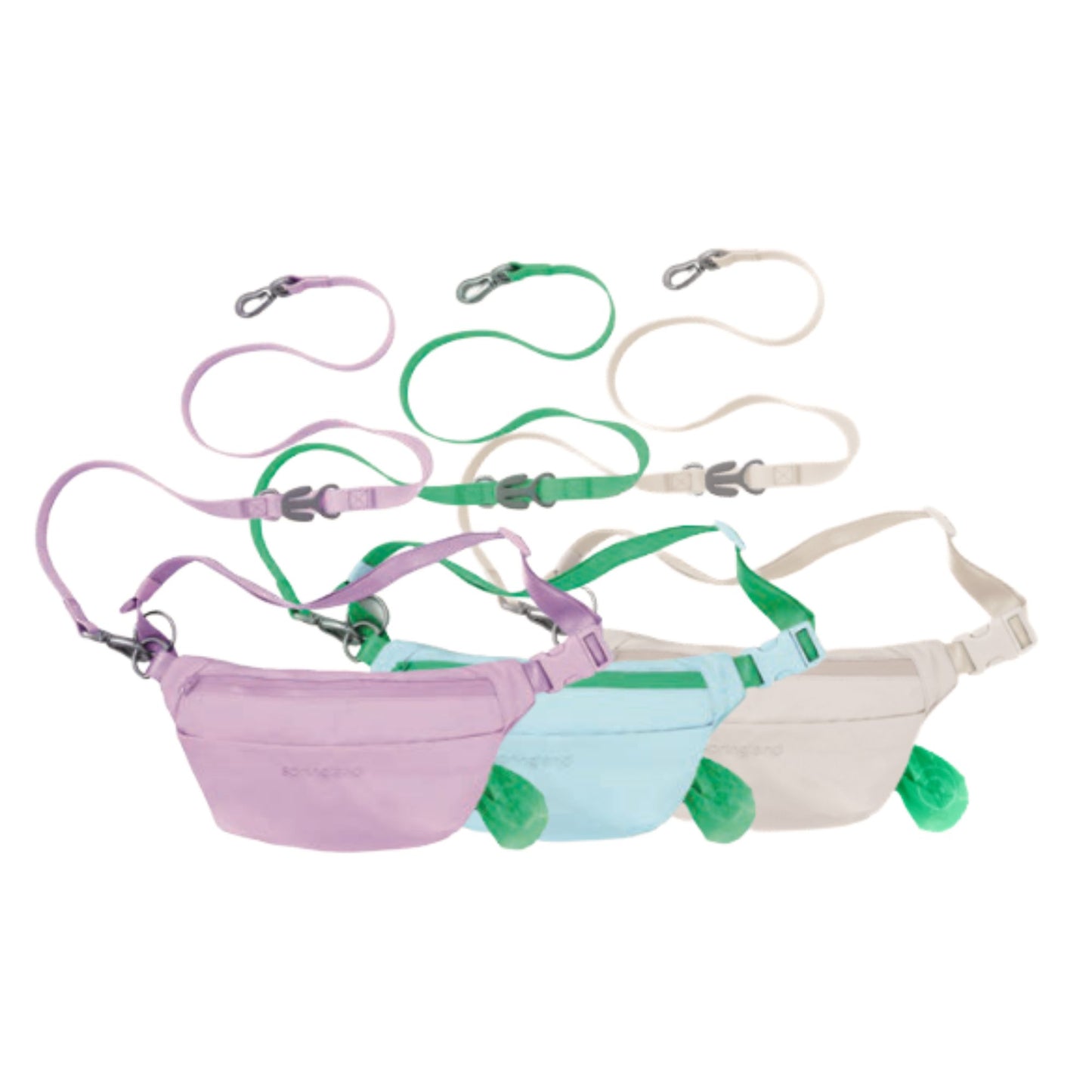 Hands-Free Dog Walking Bag with Leash (4 or 6 Pack)