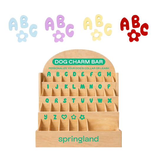 Silicone Dog Charms and Counter Retail Display