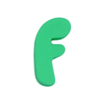 Silicone Dog Charms by Letter/Symbol/Strap Green (Pack of 5)