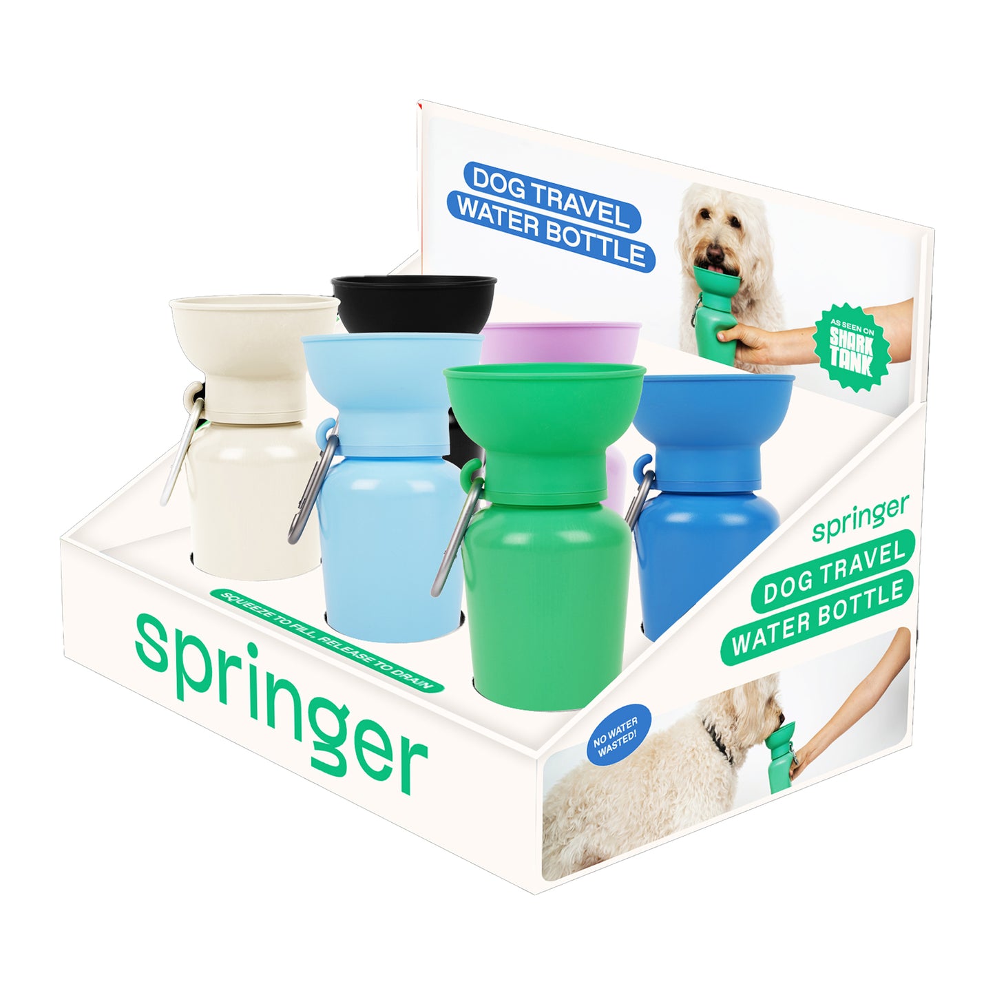 Counter Display for 20oz Flip Dog Travel Bottle