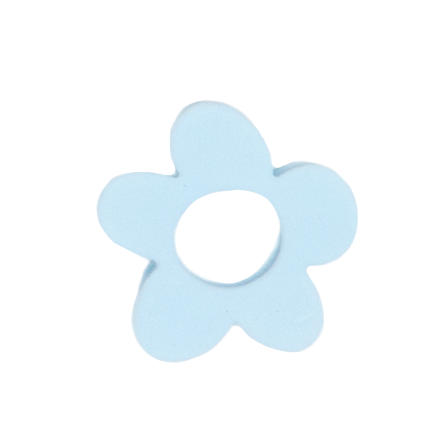 Silicone Dog Charms by Letter/Symbol/Strap Sky Blue (Pack of 5)