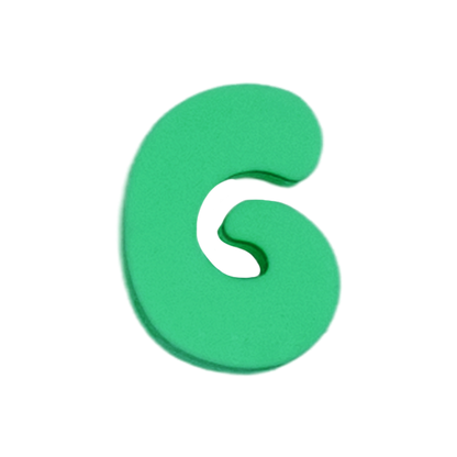 Silicone Dog Charms by Letter/Symbol/Strap Green (Pack of 5)