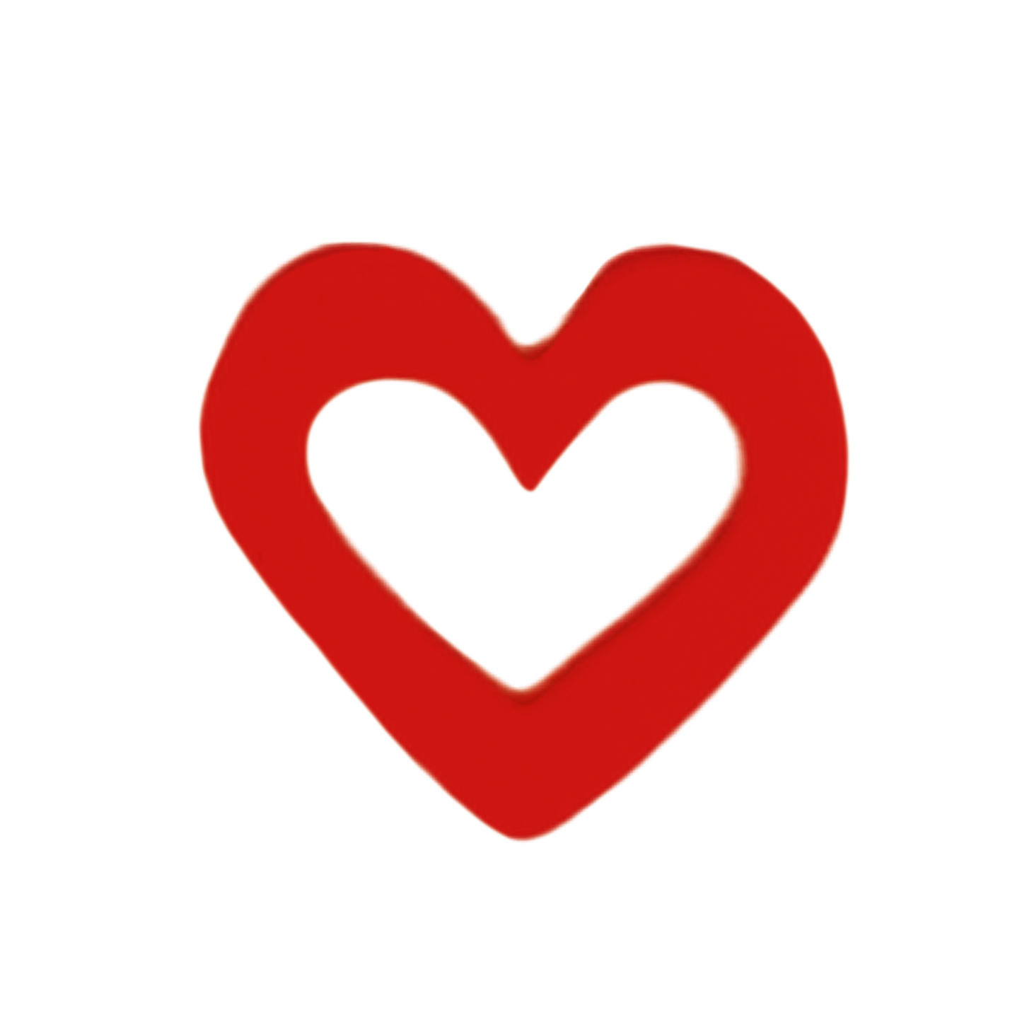 Silicone Dog Charms Cherry Red — Heart