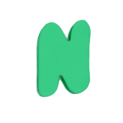 Silicone Dog Charms by Letter/Symbol/Strap Green (Pack of 5)