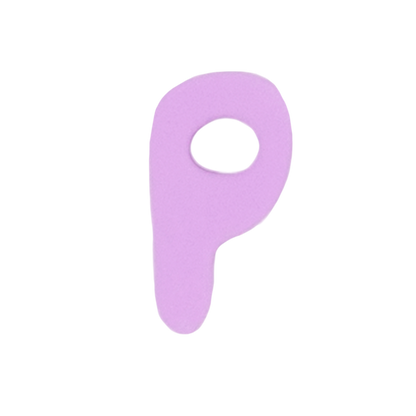 Silicone Dog Charms by Letter/Symbol/Strap Lilac (Pack of 5)