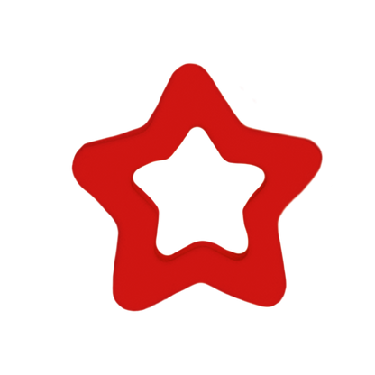 Silicone Dog Charms Cherry Red — Star