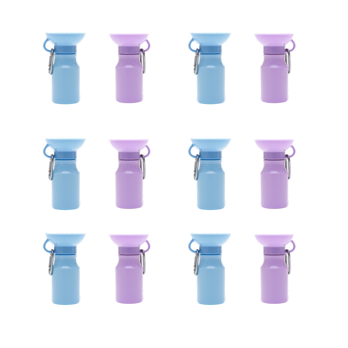 NEW 15oz Mini Dog Water Travel Bottle Mixed Case 2 Colors (Case of 12)