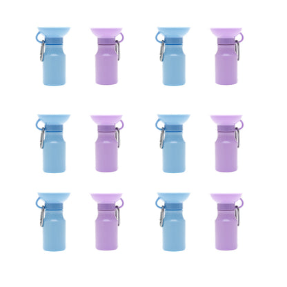NEW 15oz Mini Dog Water Travel Bottle Mixed Case 2 Colors (Case of 12)