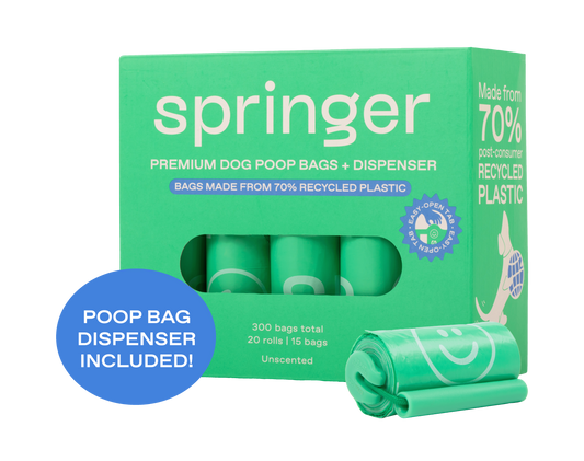 300 Premium Dog Poop Bags + Dispenser | 20 Roll Box (Case of 6)