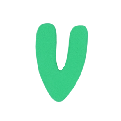 Silicone Dog Charms by Letter/Symbol/Strap Green (Pack of 5)