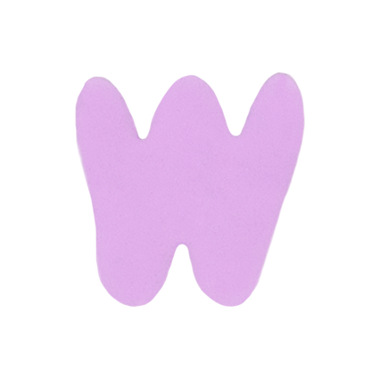 Silicone Dog Charms by Letter/Symbol/Strap Lilac (Pack of 5)