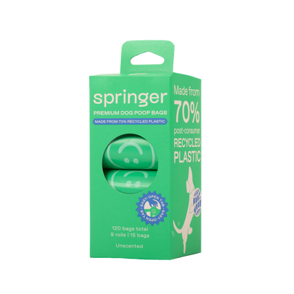 120 Premium Dog Poop Bags | 8 Roll Box (Case of 6)