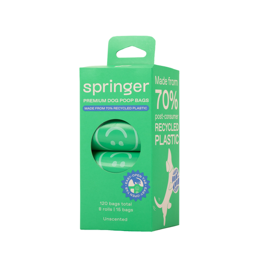 120 Premium Dog Poop Bags | 8 Roll Box (Case of 6)